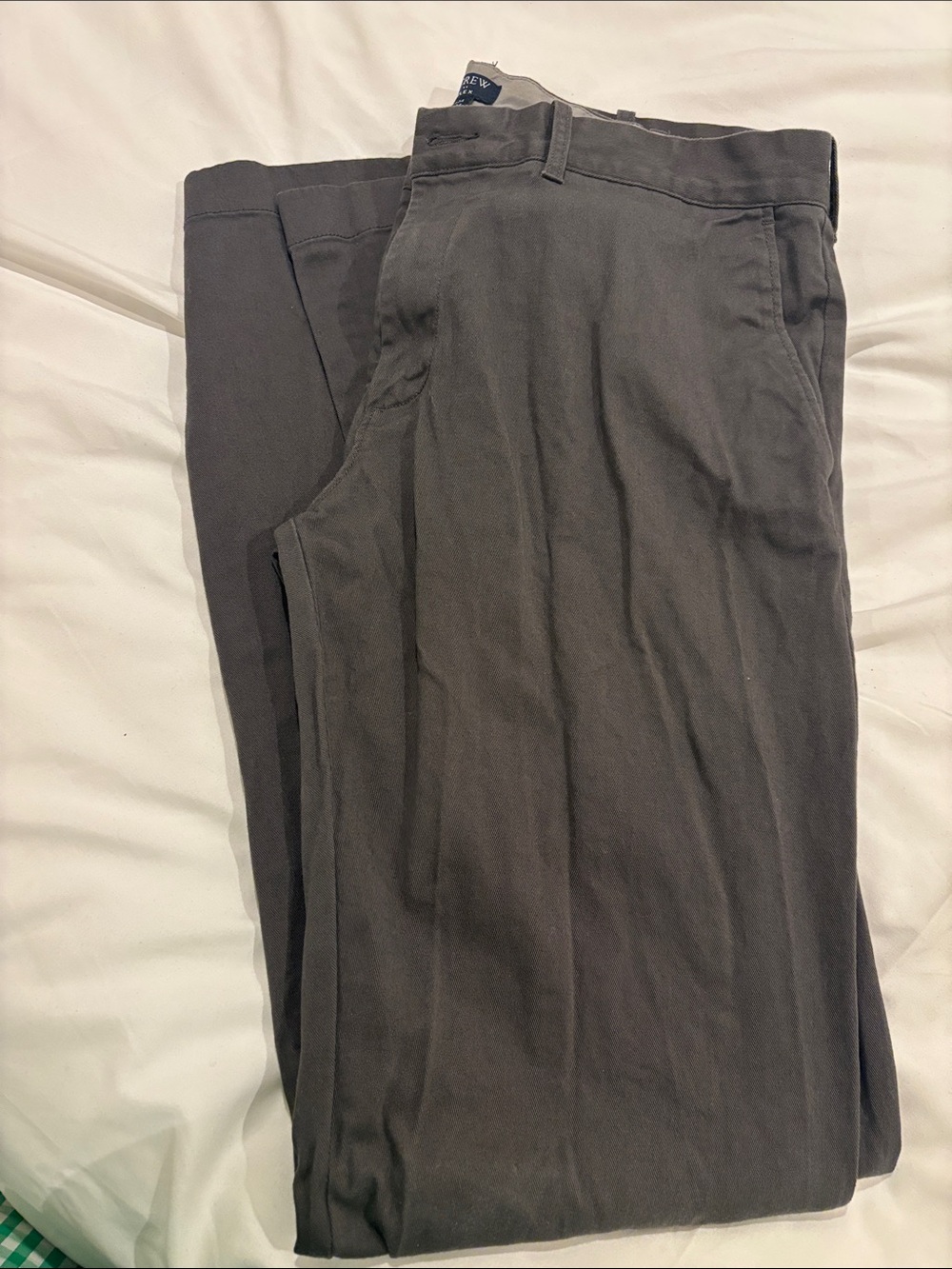 Men's J Crew Dark Gray Casual Chino Pants 34x34